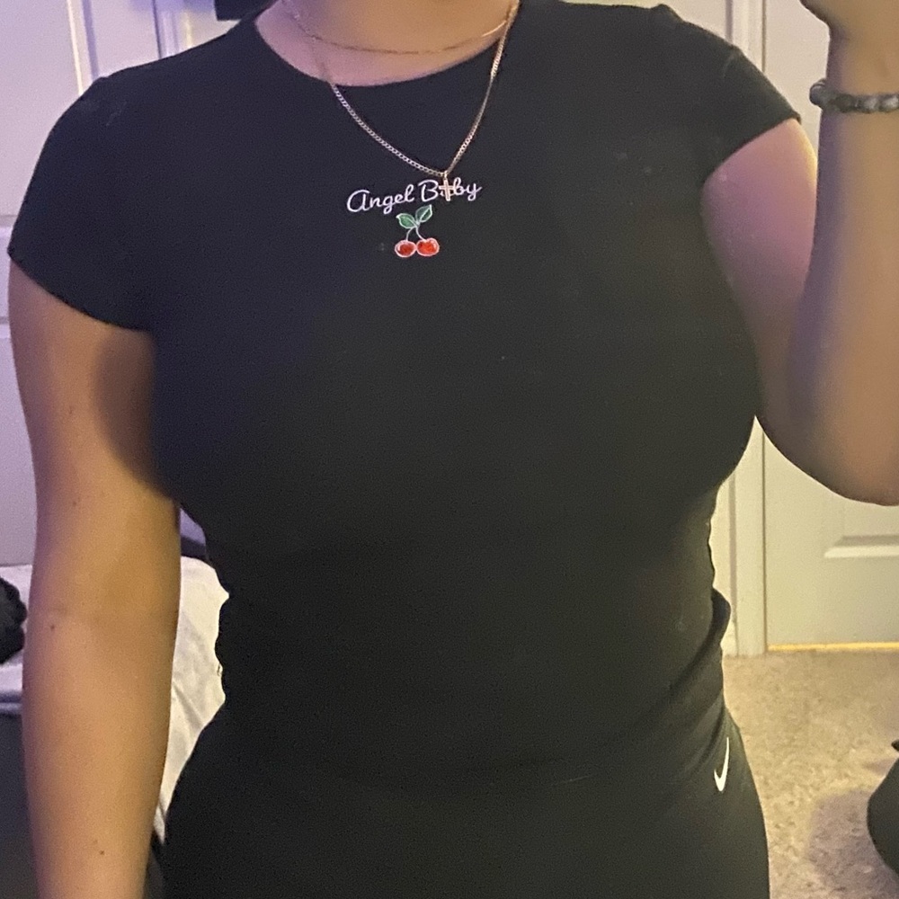 Black “Angel Baby “ T-Shirt .